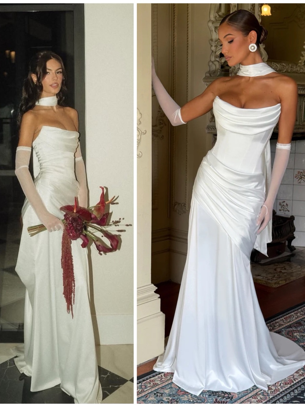 NWT Babyboo Kensington Satin Bridal Maxi Long Dress Ivory Dress Size Women’s M - Picture 2 of 7